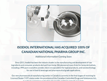 Tablet Screenshot of canadiannationalpharmagroup.com